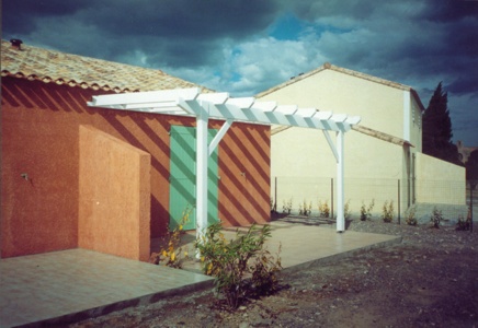 Pergola en bois du nord